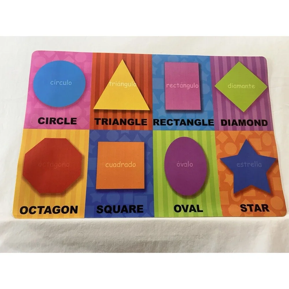 Lot of Educational Flash Cards Colors Animals Shapes Counting Mats Kids Learning
